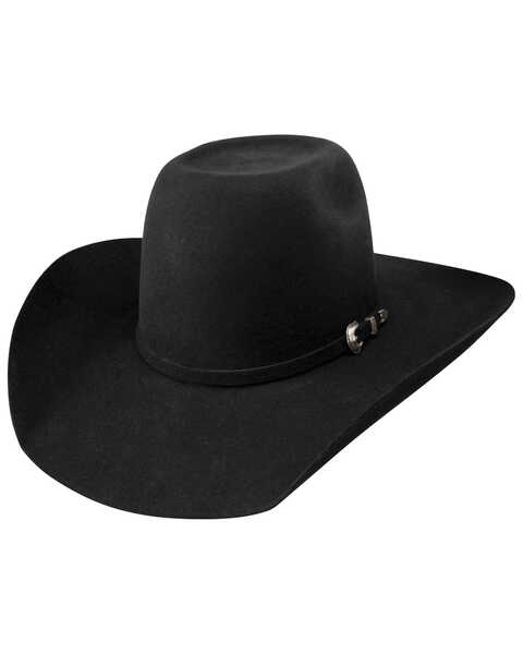 Resistol Pay Window Jr. Felt Cowboy Hat, Black, hi-res