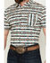 Image #3 - RANK 45® Men's Resurrection Southwestern Print Short Sleeve Button-Down Performance Stretch Western Shirt, Ivory, hi-res
