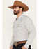 Image #2 - Cody James Men's Jackrabbit Plaid Print Long Sleeve Pearl Snap Western Shirt, Tan, hi-res
