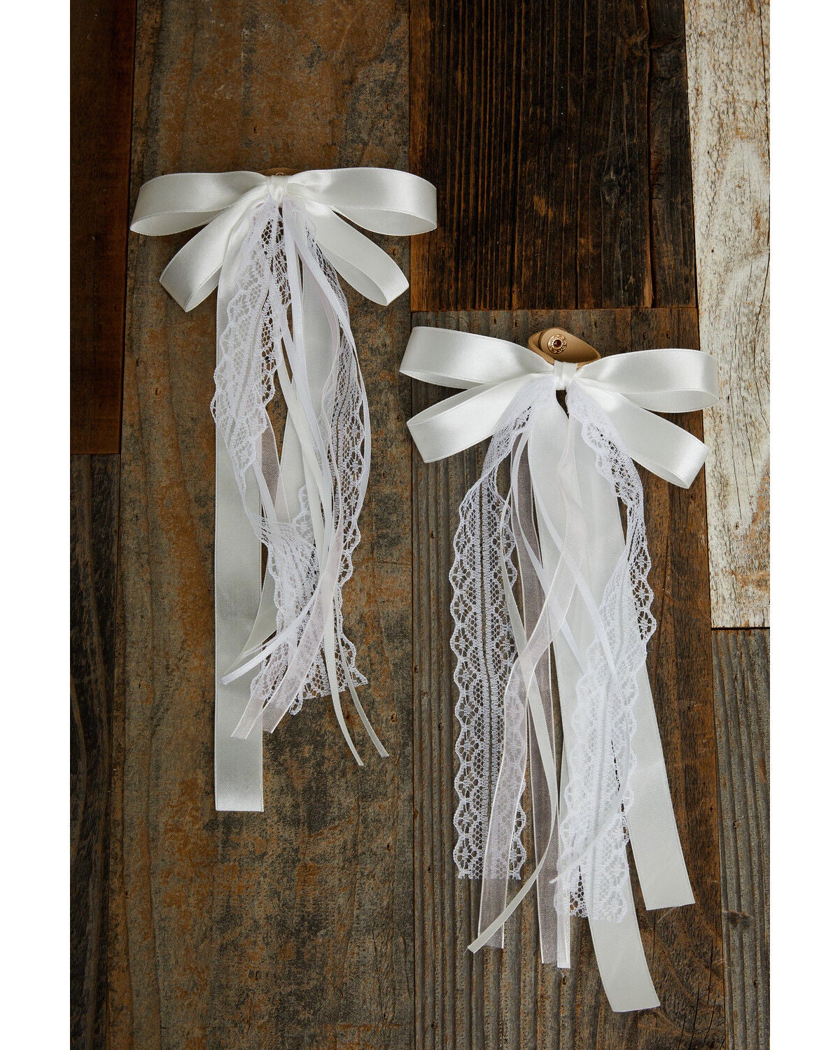 Image #2 - Shyanne Women's Lace Boot Bows - 2 Piece, Ivory, hi-res