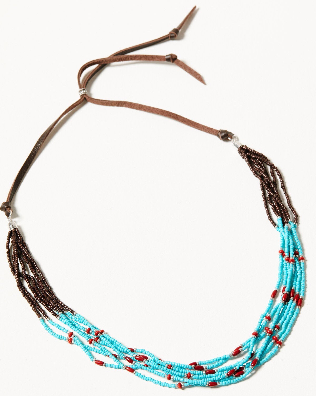 Idyllwind Women's Costa Bella Antique Seed Bead Necklace, Silver, hi-res