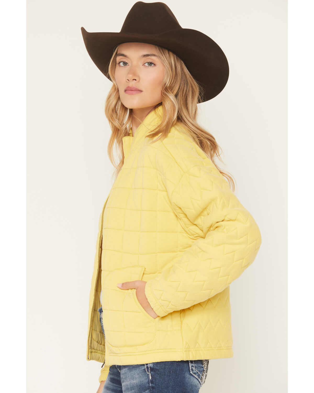 Image #2 - Cleo + Wolf Women's Harper Quilted Jacket, Light Green, hi-res