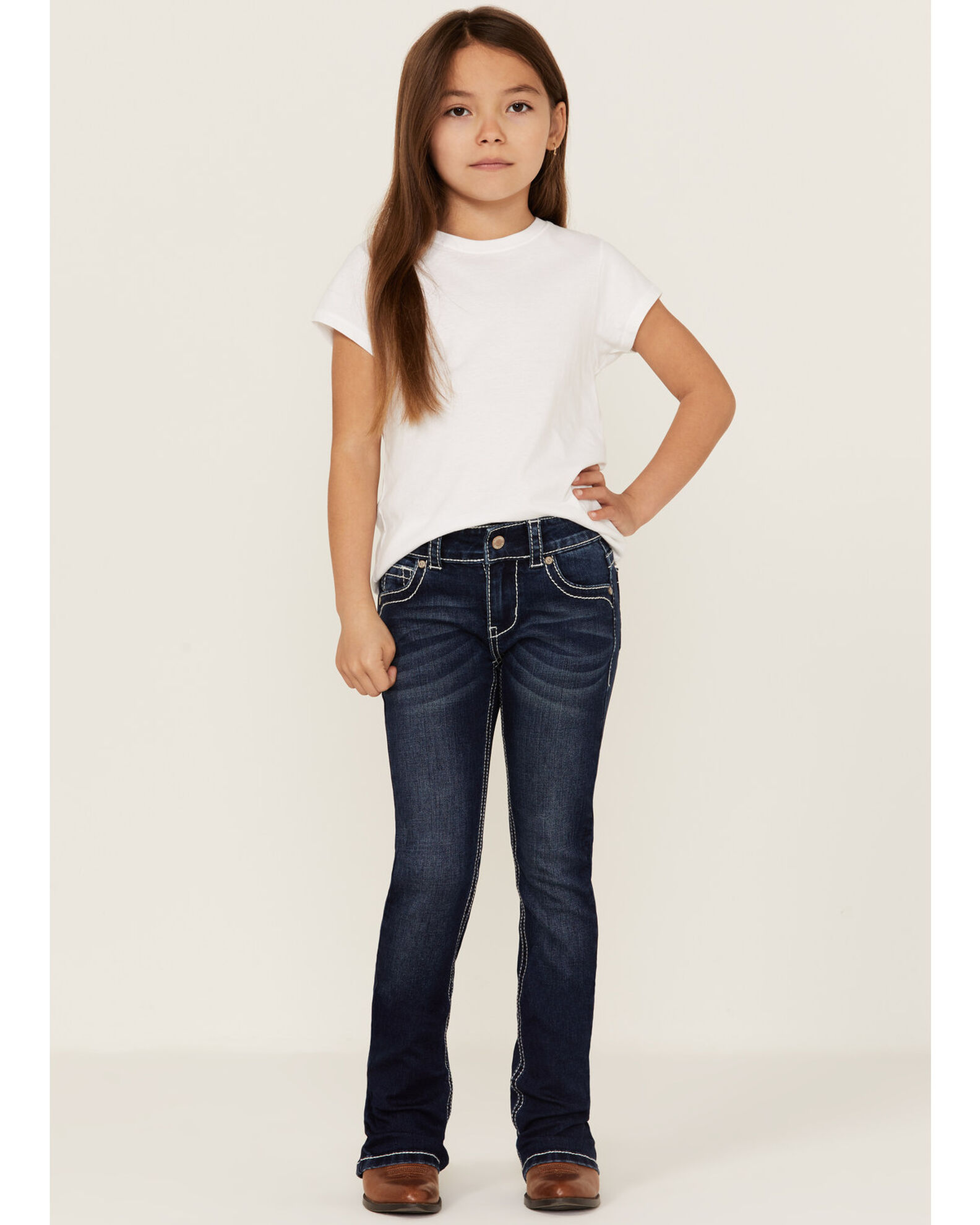 Girls black bootcut discount jeans