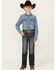 Image #1 - Rock & Roll Denim Boys' Dark Vintage Wash Stretch Bootcut Jeans, Blue, hi-res