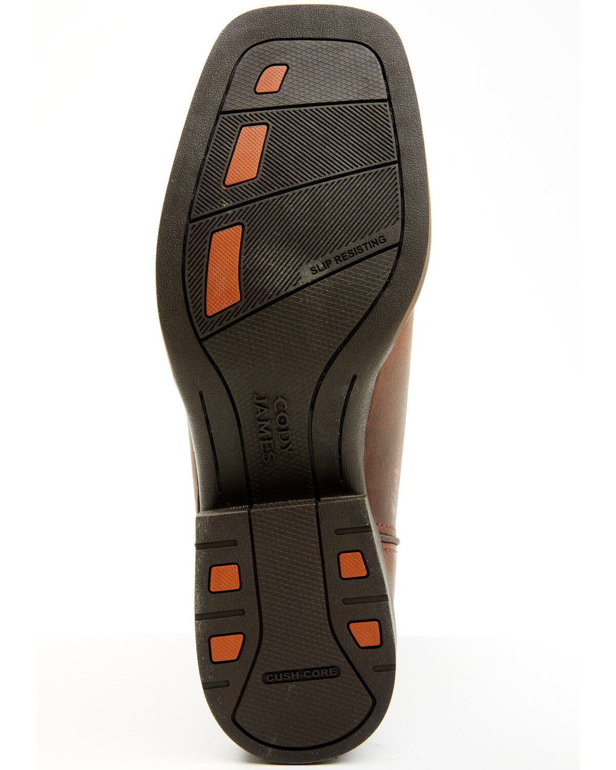 Image #7 - Cody James Cush Core® Men's Major Performance Western Boots - Broad Square Toe, Cognac, hi-res