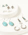 Image #1 - Idyllwind Women's Alteras Yee Haw Earring Set - 6 Piece, Silver, hi-res
