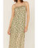 Sadie & Sage Women's Watchin Dreamin Paisley Print Midi Dress, Olive, hi-res