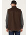 Hawx Men's Weathered Sherpa Lined Work Vest, Dark Brown, hi-res