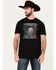 Image #1 - Moonshine Spirit Men's Official Trademark Short Sleeve Graphic T-Shirt, Black, hi-res