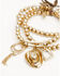 Image #4 - Lainey Wilson Women's Cowboy Hat Charm Stretch Bracelet Set - 3 Piece, Gold, hi-res
