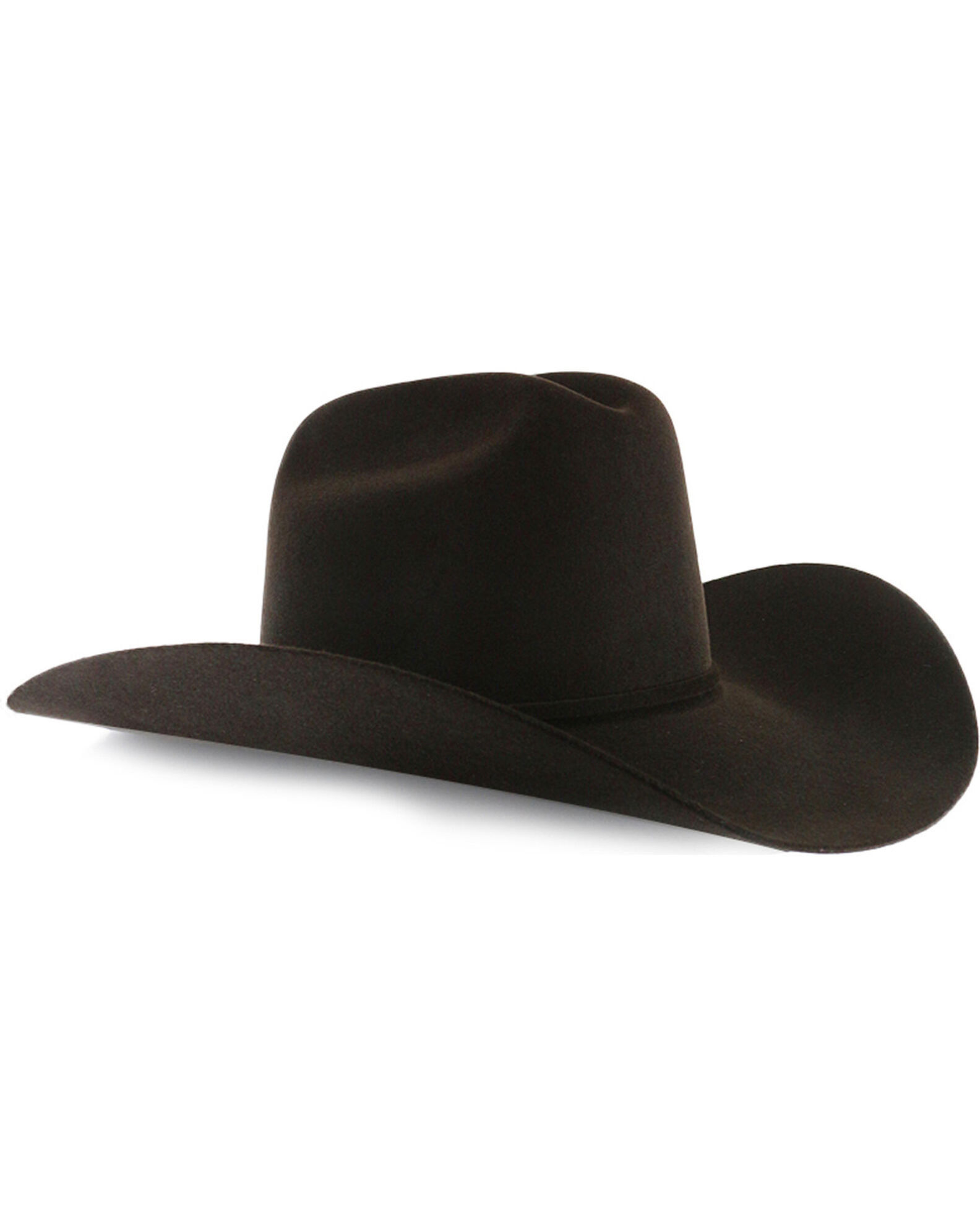 Rodeo king black felt hat top