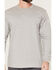 Image #4 - Ariat Men's FR Air Eagle Skull Long Sleeve Work T-Shirt, Grey, hi-res