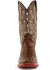 Ferrini Men's Caiman Croc Print Western Boots - Broad Square Toe, Rust, hi-res