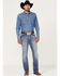 Image #1 - Cody James Men's Dice House Medium Wash Stretch Stackable Straight Jeans , , hi-res