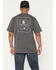 Image #1 - Carhartt Men's Relaxed Fit Lightweight Short Sleeve Pocket T-Shirt, Dark Grey, hi-res