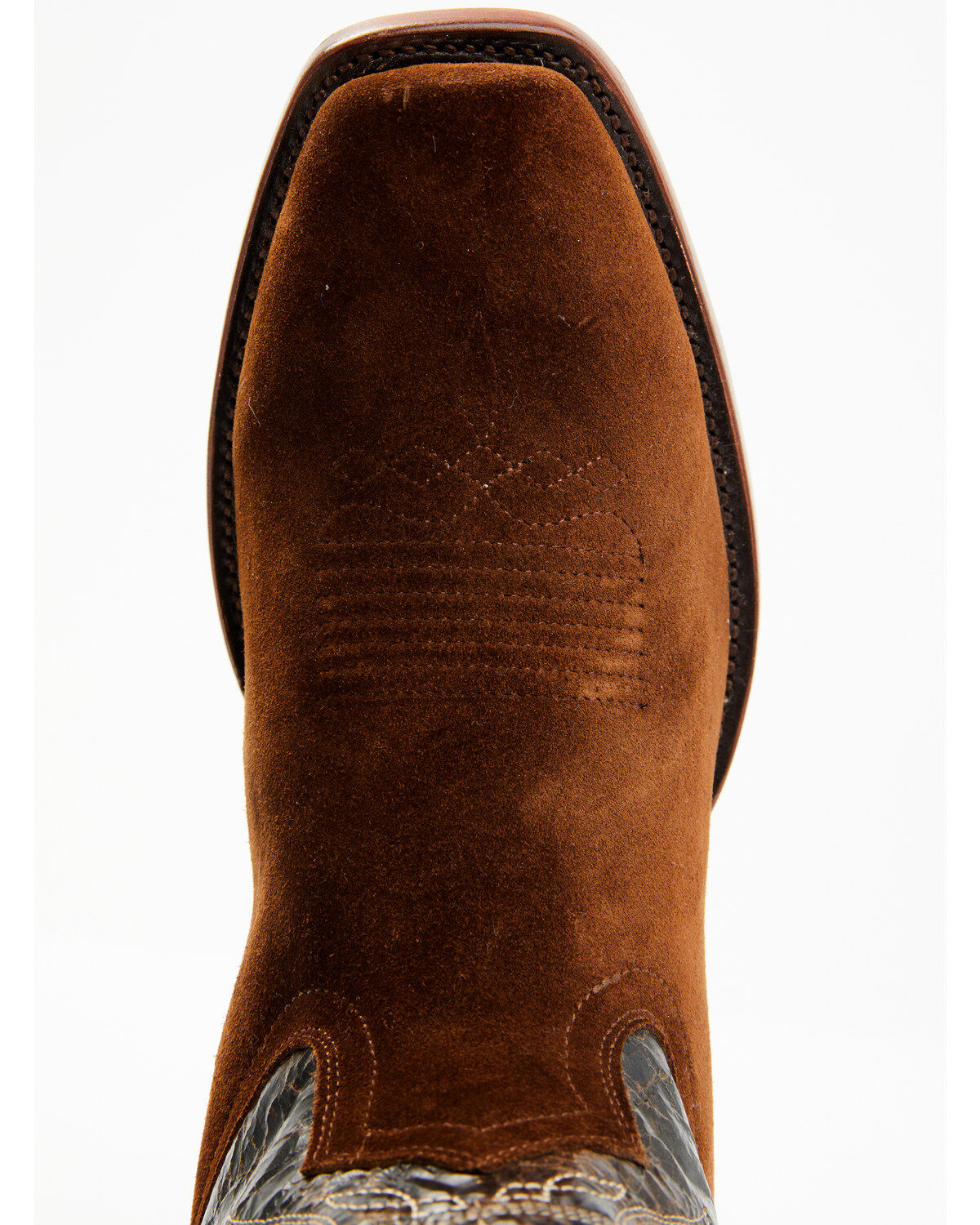 Image #6 - Moonshine Spirit Men's 11" Pancho Roughout Western Boots - Square Toe, Brown, hi-res
