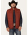 Image #1 - Ariat Men's Cruis Insulated Concealed Carry Vest, Red, hi-res