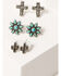 Image #2 - Shyanne Women's Autumn Sunset 6-Piece Cowboy Boot Earrings Set, Silver, hi-res