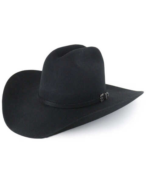 Image #1 - Cody James® Men's Denton 3X Low Cattleman 4" Pro Rodeo Wool Hat, Black, hi-res