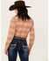 Image #4 - Rough Stock by Panhandle Women's Plaid Print Long Sleeve Snap Western Shirt, Rust Copper, hi-res