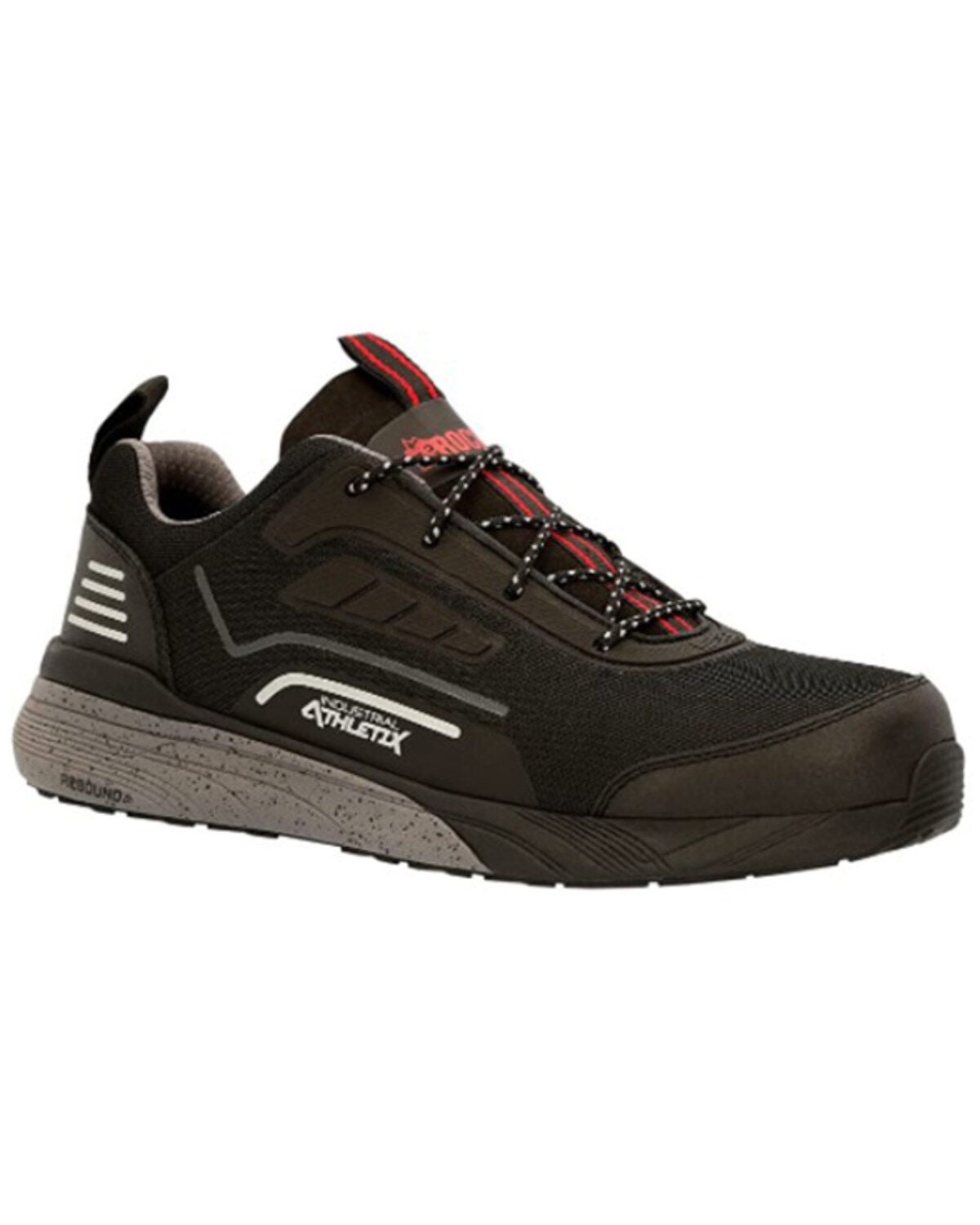 Rocky Women's Industrial Athleix Lace-Up Work Shoe - Composite Safety Toe, Black, hi-res