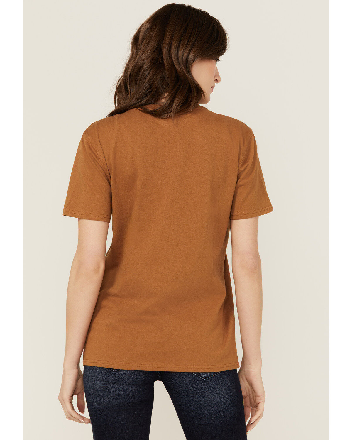 Image #4 - Carhartt Women's Loose Fit Heavyweight Short Sleeve Pocket Tee, Tan, hi-res