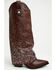 Image #2 - Azalea Wang Women's Beth Rhinestone Tall Fashion Boots - Snip Toe, Brown, hi-res