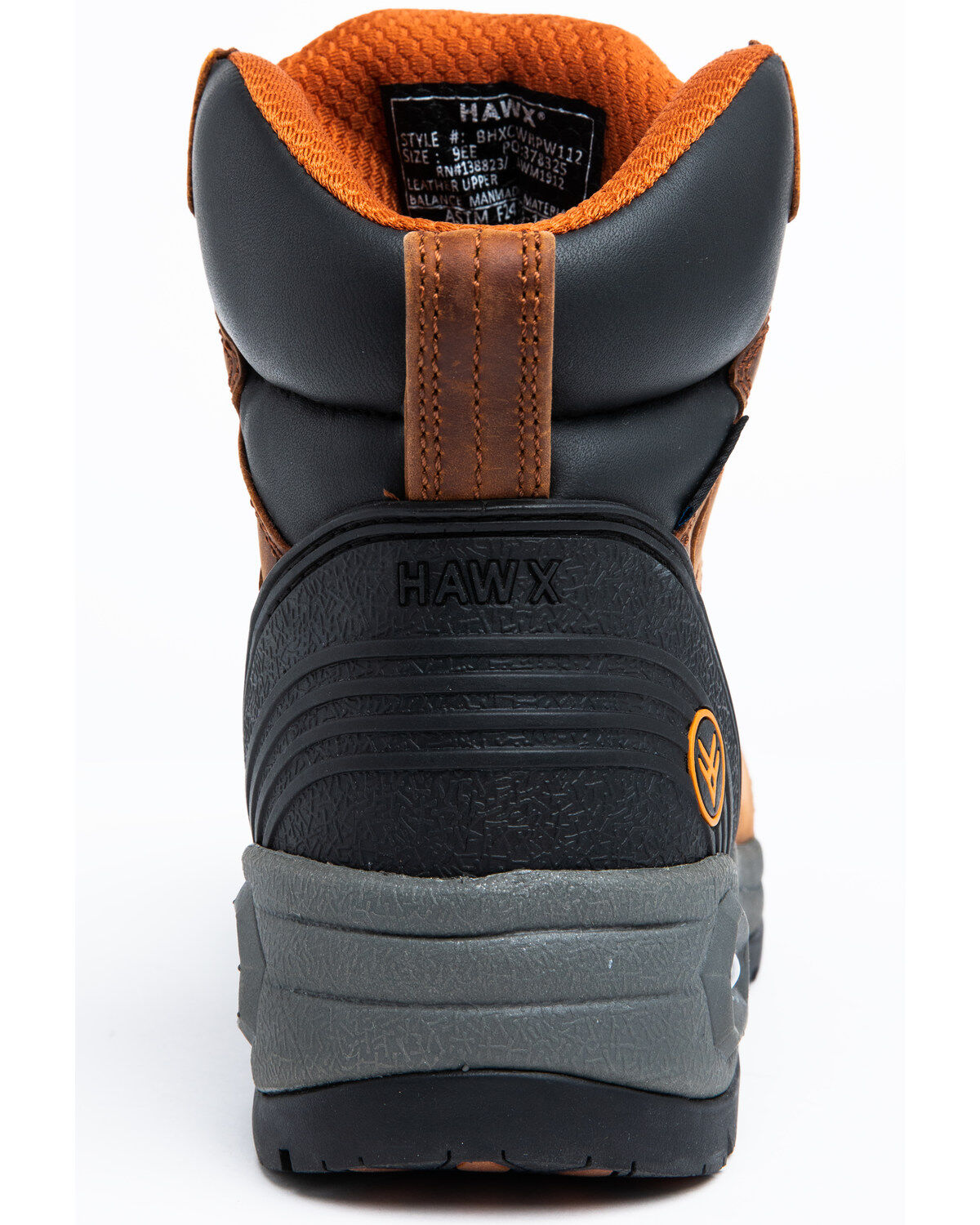 Image #5 - Hawx Men's 6" Lace-To-Toe Work Boots - Soft Toe, Rust Copper, hi-res