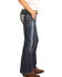 Image #2 - Rock & Roll Denim Girls' Feather Embroidered Bootcut Jeans, , hi-res