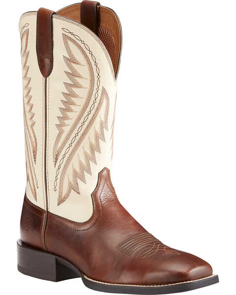 Ariat Men's Sport Stonewall Native Western Performance Boots - Broad Square Toe , Brown, hi-res