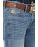 Image #2 - Cinch Men's Ian Medium Wash Slim Boot Stretch Denim Jeans, Indigo, hi-res