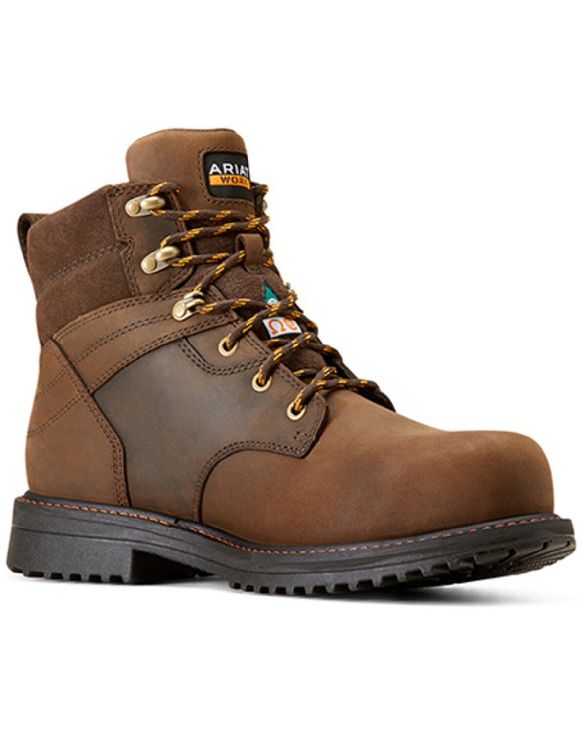 Ariat Men's 6" RigTEK CSA Waterproof Work Boots - Composite Toe, Brown, hi-res