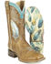 Image #2 - Tin Haul Women's Plume Western Boots - Broad Square Toe, Tan, hi-res