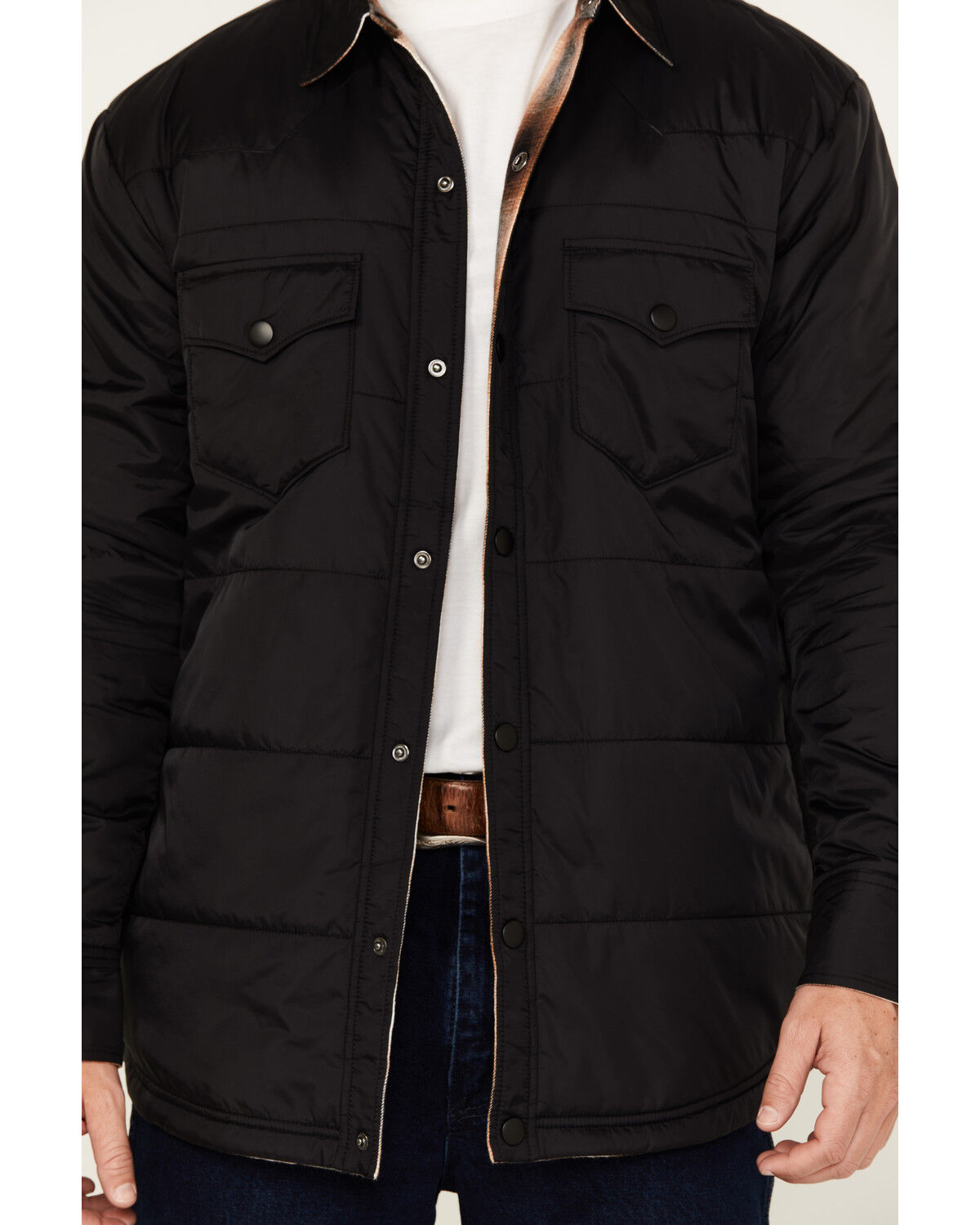 Image #3 - Cody James Men's Hat Trick Insulated Reversible Jacket, Black, hi-res