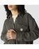 Image #3 - Carhartt Women's Oversized Fit Heavyweight Waffle Knit Work Shirt, Charcoal, hi-res
