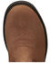 Tony Lama Men's Boom Saddle Cowhide Pull-On Soft Western Work Boots - Round Toe , Tan, hi-res