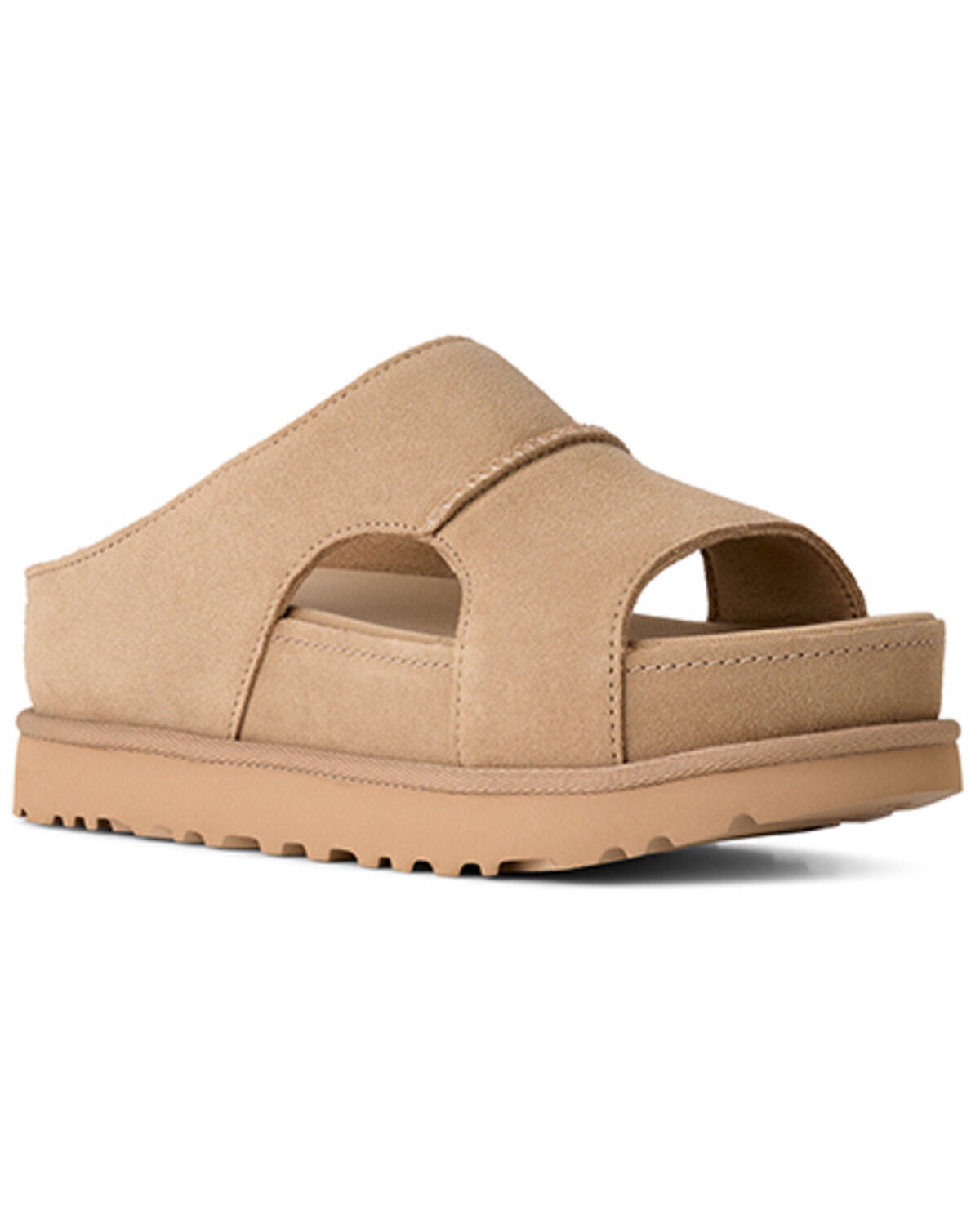 UGG Women's Goldenstar Hi Cutout Slides, Sand, hi-res