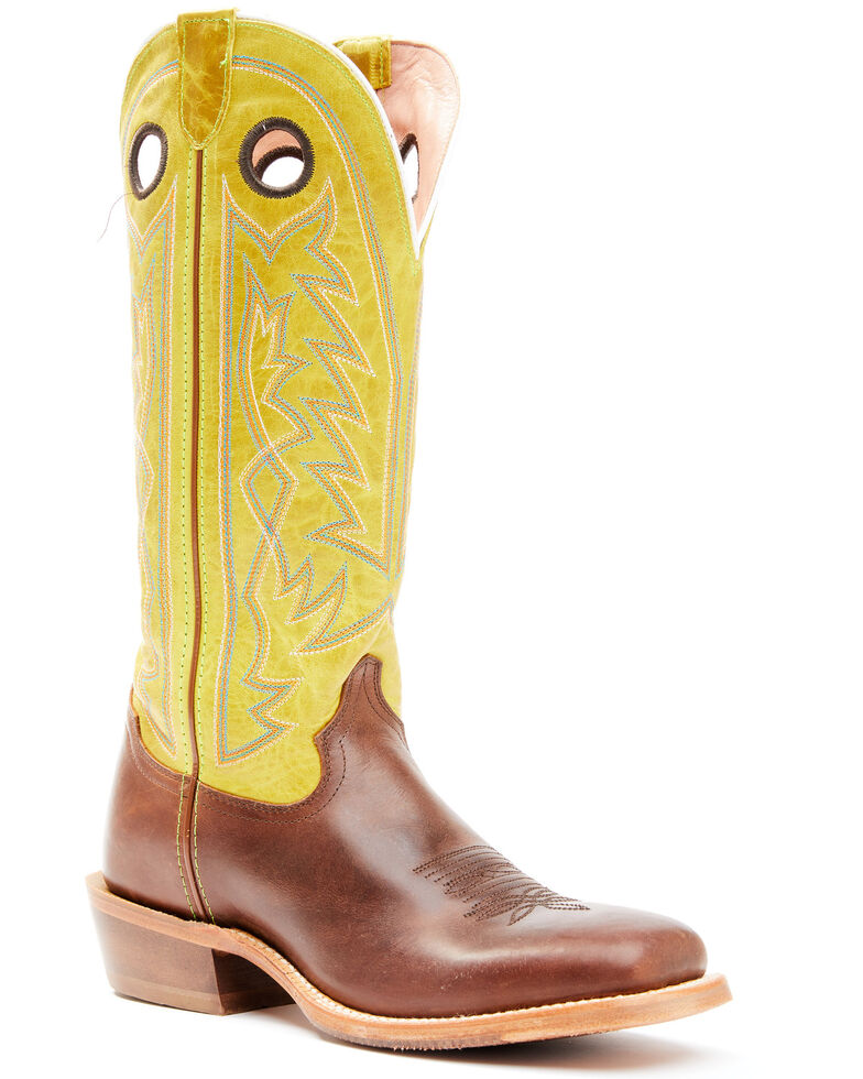 Tony Lama Men's Fairview Western Boots - Wide Square Toe, Green, hi-res