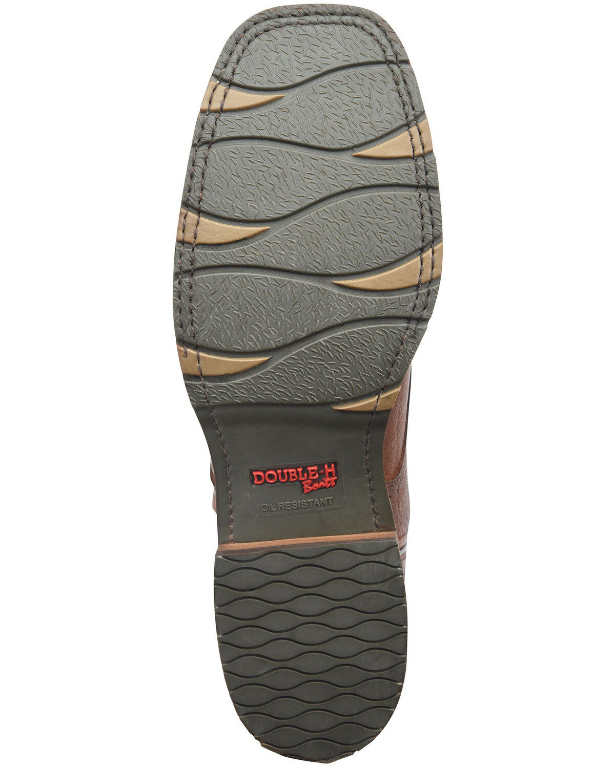 Image #6 - Double H Men's Marty Western Work Boots - Steel Toe, , hi-res