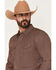 Image #2 - RANK 45&reg; Men's Geotastic Geo Print Rodeo Tech 2.0 Long Sleeve Snap Stretch Performance Western Shirt, Brown, hi-res