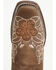 Image #6 - Circle G Women's Floral Embroidered Western Boots - Square Toe, Brown, hi-res