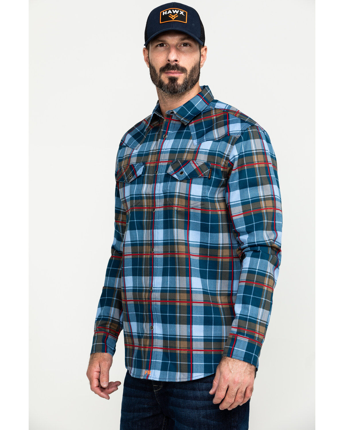 Image #3 - Cody James Men's FR Geo Print Long Sleeve Work Shirt - Big, , hi-res