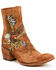 Image #1 - Marco Delli Women's Embroidered Eagle Fashion Booties - Round Toe, Cognac, hi-res
