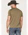 Chippewa Men's Wood Log Logo Vintage Graphic T-Shirt, Olive, hi-res