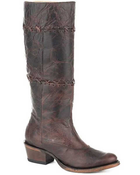 Stetson Women's Blythe Western Boots - Pointed Toe, Brown, hi-res