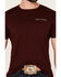 Image #4 - Cody James Men's Wanted Paper Short Sleeve Graphic T-Shirt, Burgundy, hi-res