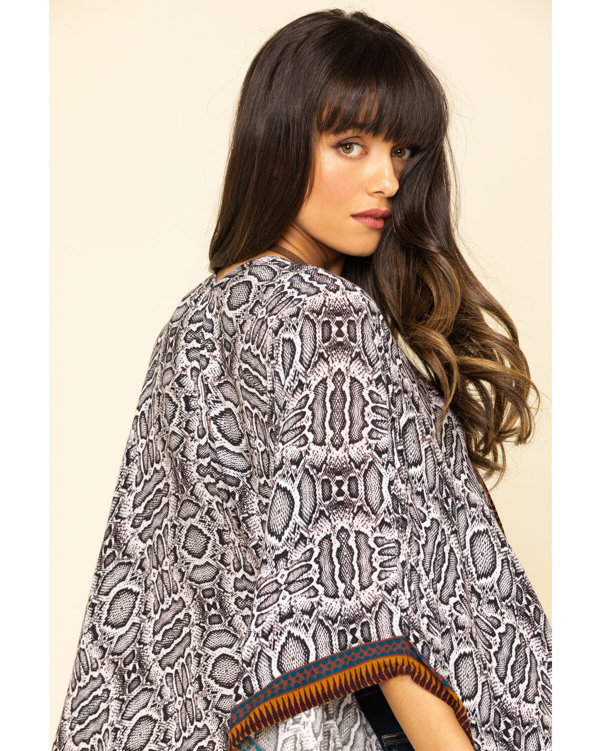 Image #5 - Shyanne Women's Snake Print Shawl , Multi, hi-res