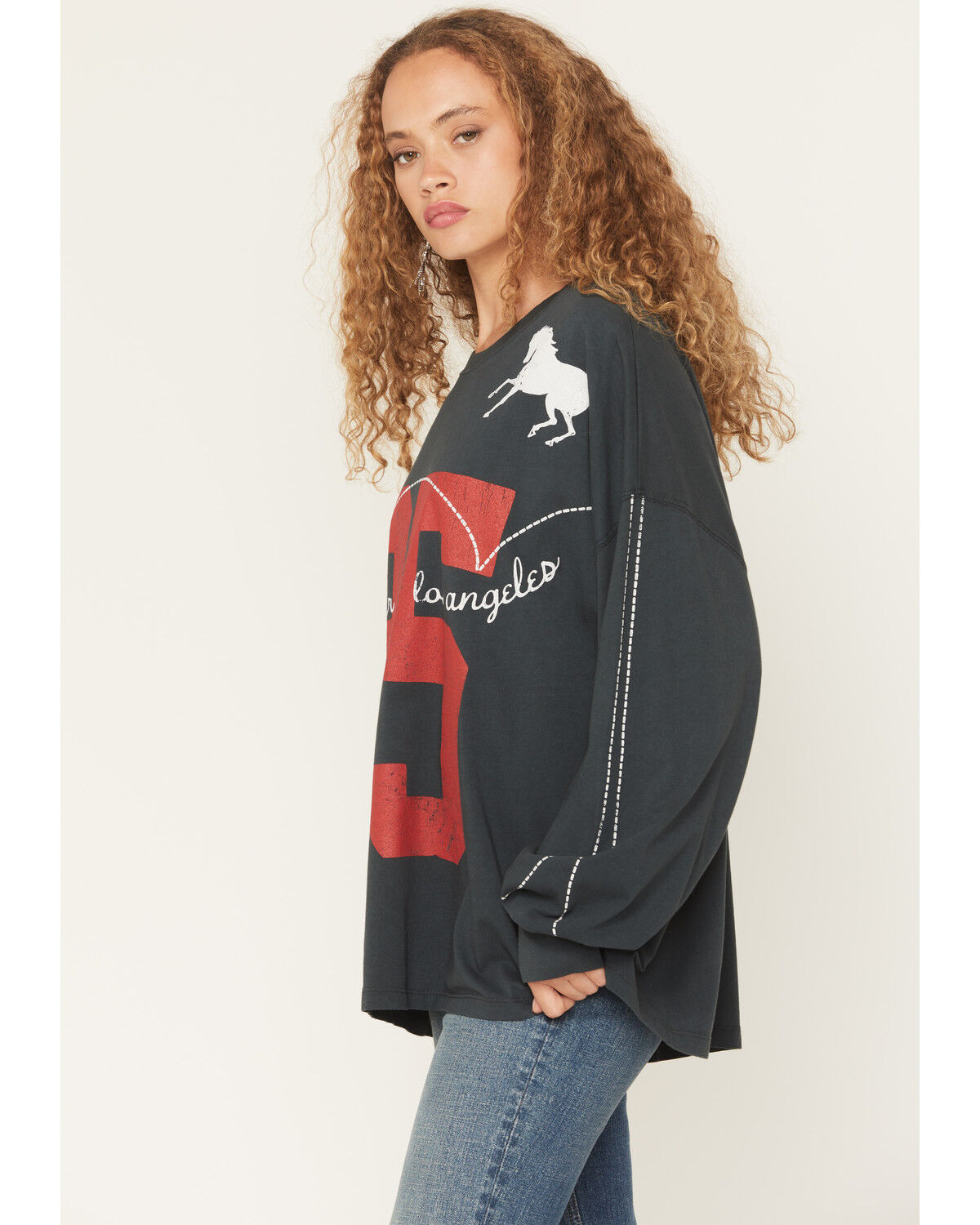 Image #2 - Day Dreamer Women's 25 Long Sleeve Graphic Tee, Black, hi-res