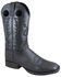 Image #1 - Smoky Mountain Men's Outlaw Western Boots - Square Toe, Black, hi-res