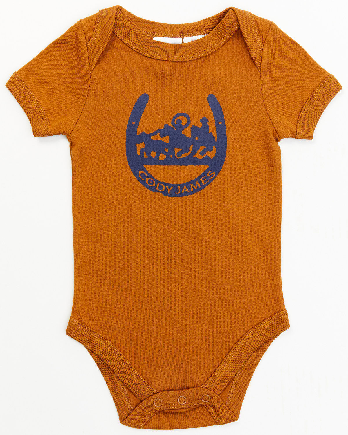 Image #2 - Cody James Infant Boys' Horseshoe Onesie Shorts Set, Dark Blue, hi-res